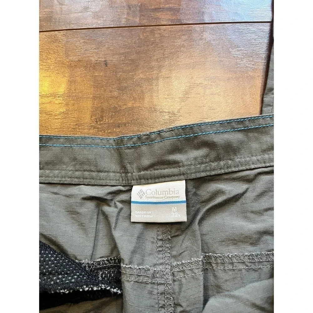 Columbia Mens Gray Zip Off Convertible Hiking Outdoors Pants Size M